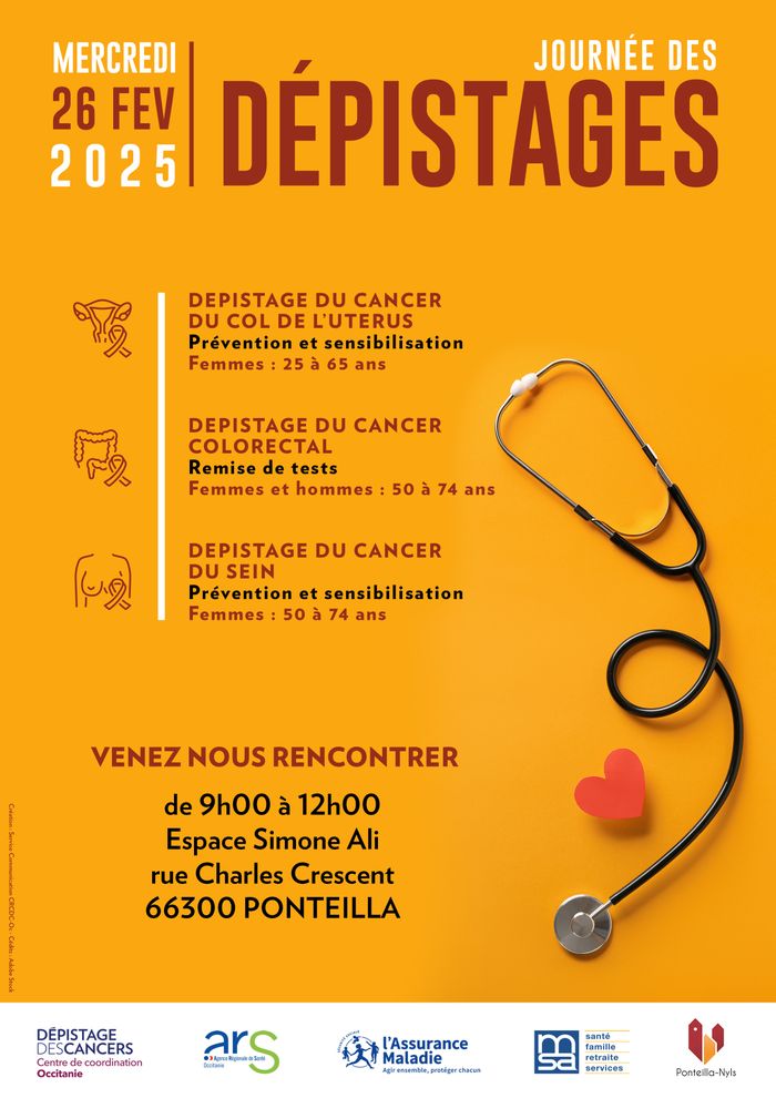 Journée des Dépistages à Ponteilla - Mercredi 26 Février 2025