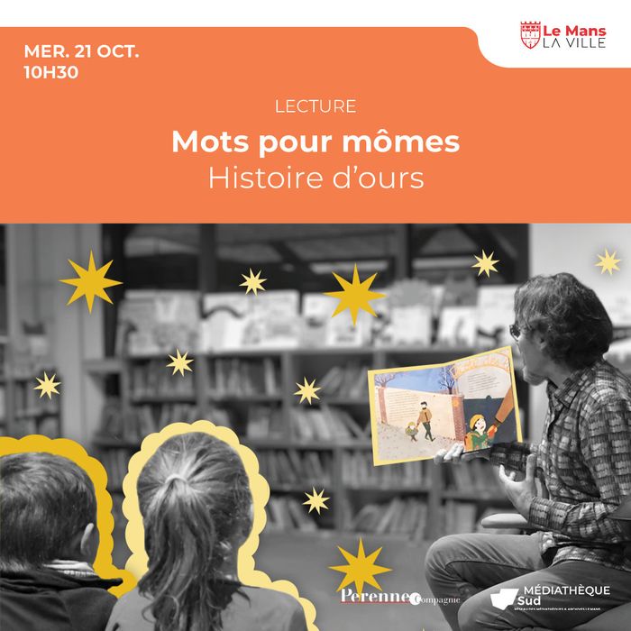 Mots pour mômes : Histoire d'ours, Photo : Ville du Mans · OpenAgenda