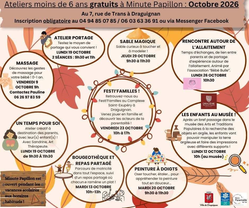 Minute papillon - Atelier d'octobre