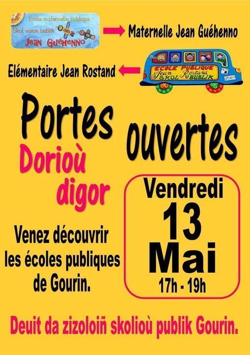 Portes ouvertes des écoles publiques de Gourin