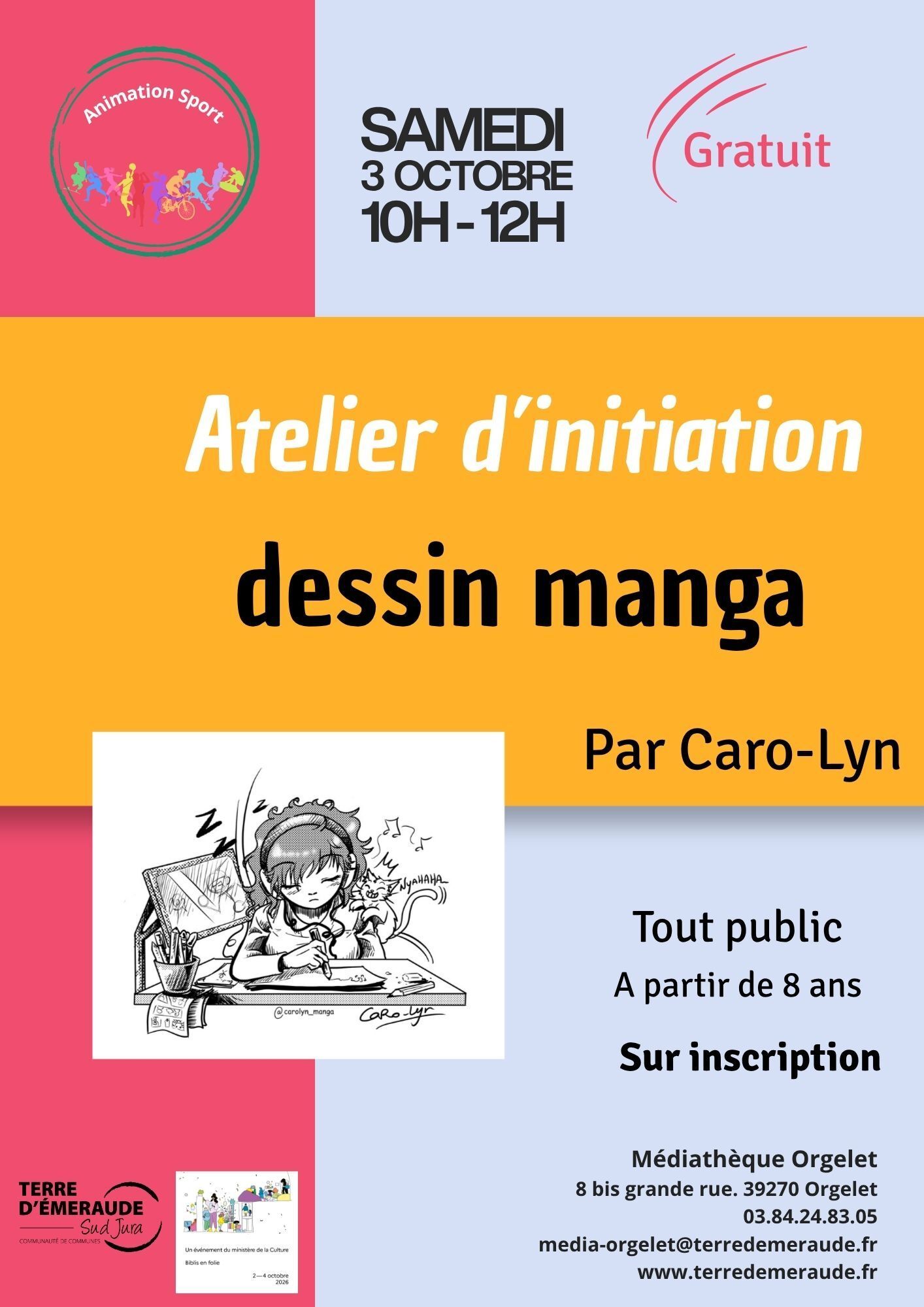 Atelier d'initiation au dessin manga
