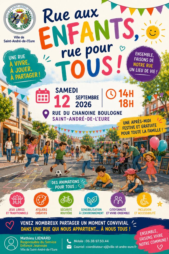 Rue aux enfants, rue pour tous à Saint-André-de-l'Eure (27)
