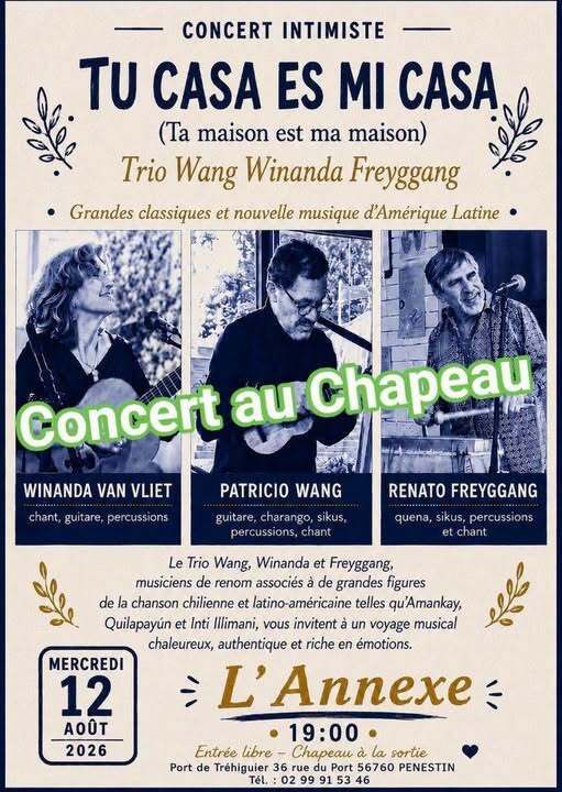 Affiche — Concert intimiste : Tu casa es mi casa