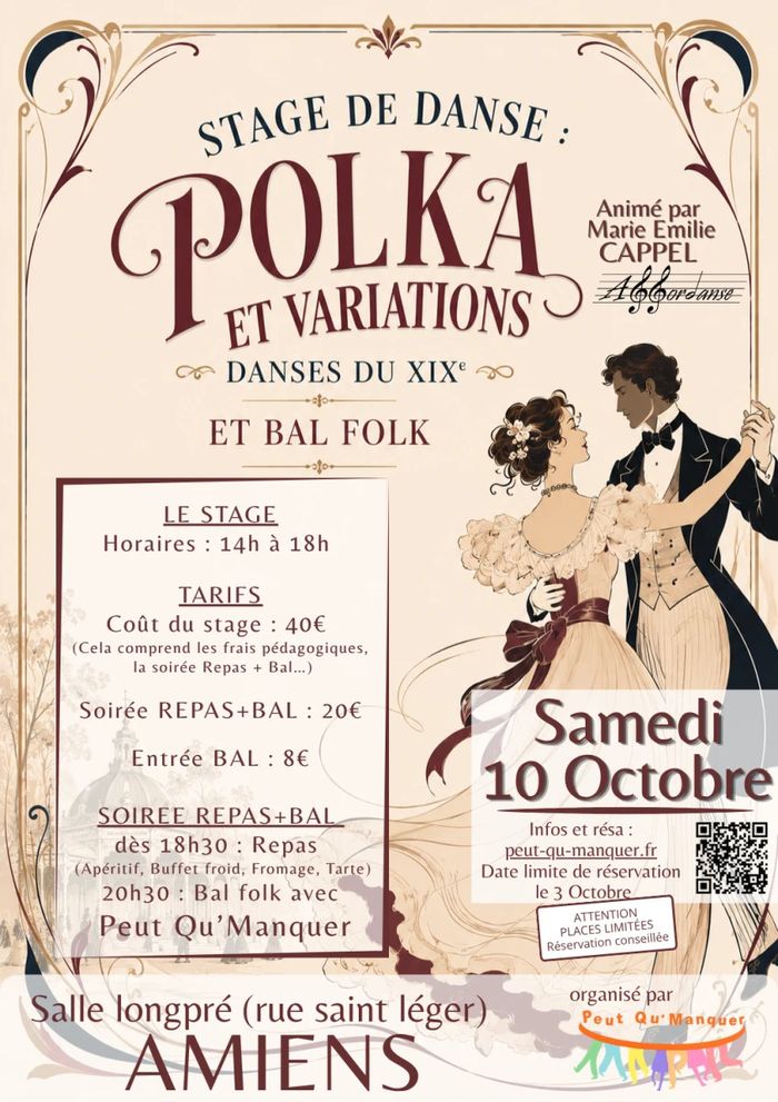 Affiche — Stage de Danse Polka et danses du XIXe
