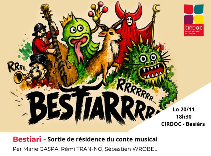 Affiche — Bestiari - Sortie de résidence du conte musical