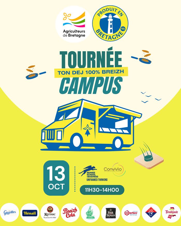 Affiche du prochain concert, Rennes Business School