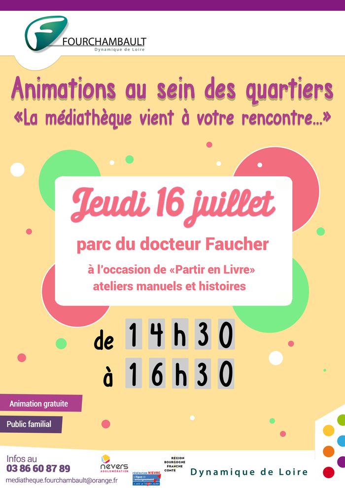 « Partir en livre » s’invite à Fourchambault !