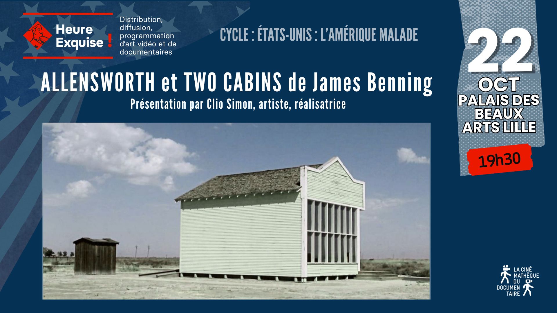 Projection ALLENSWORTH et TWO CABINS de James Benning