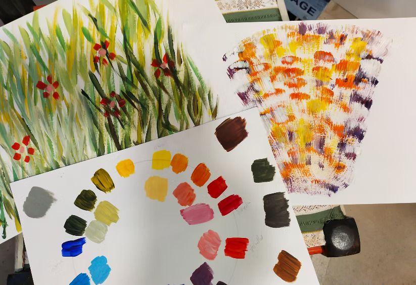 Stage de peinture, la couleur