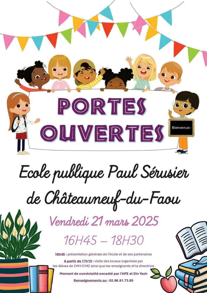 Portes ouvertes de l’école publique Paul Sérusier de Châteauneuf-du-Faou.