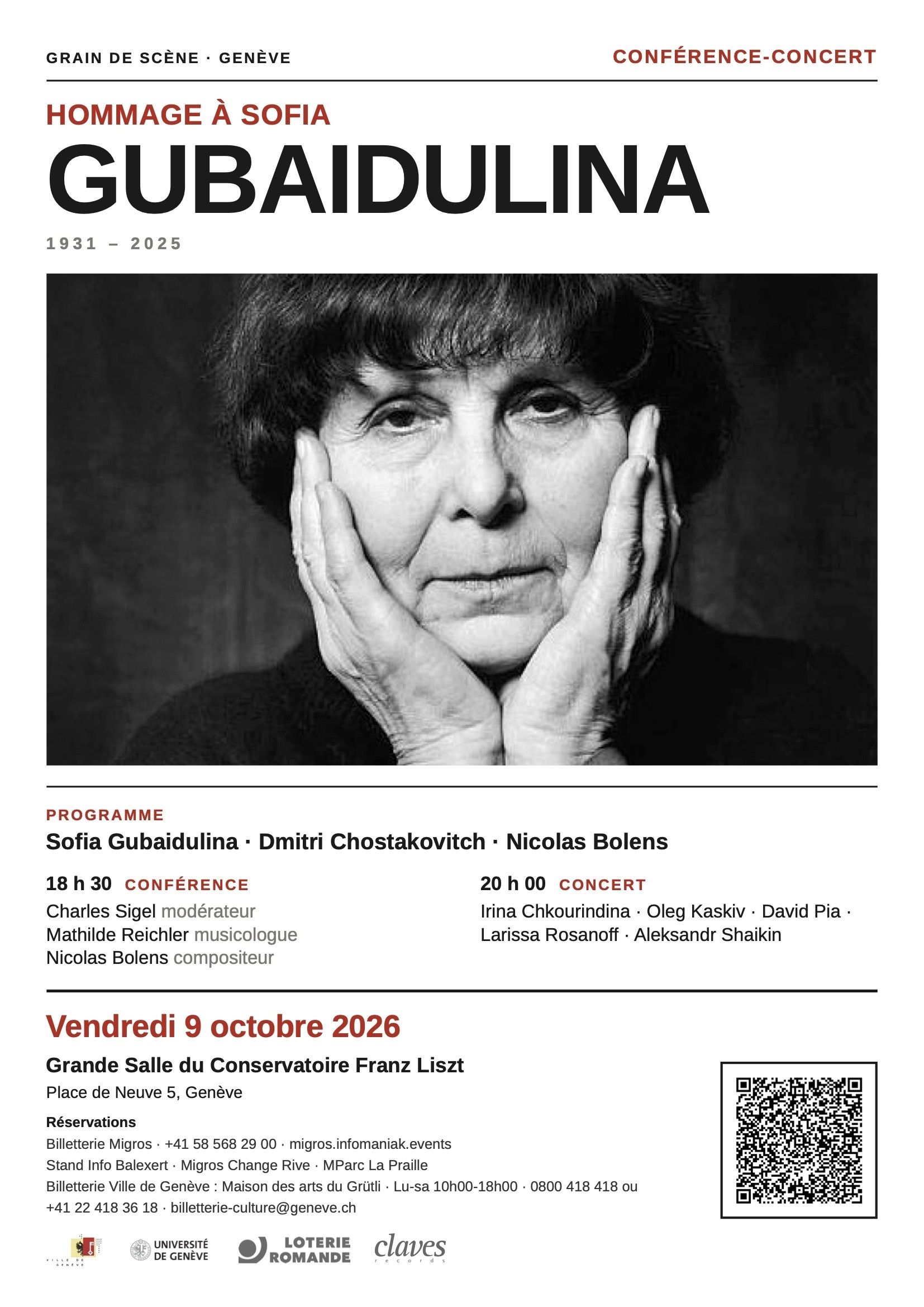 Hommage à Sofia Gubaïdulina: Conférence-concert