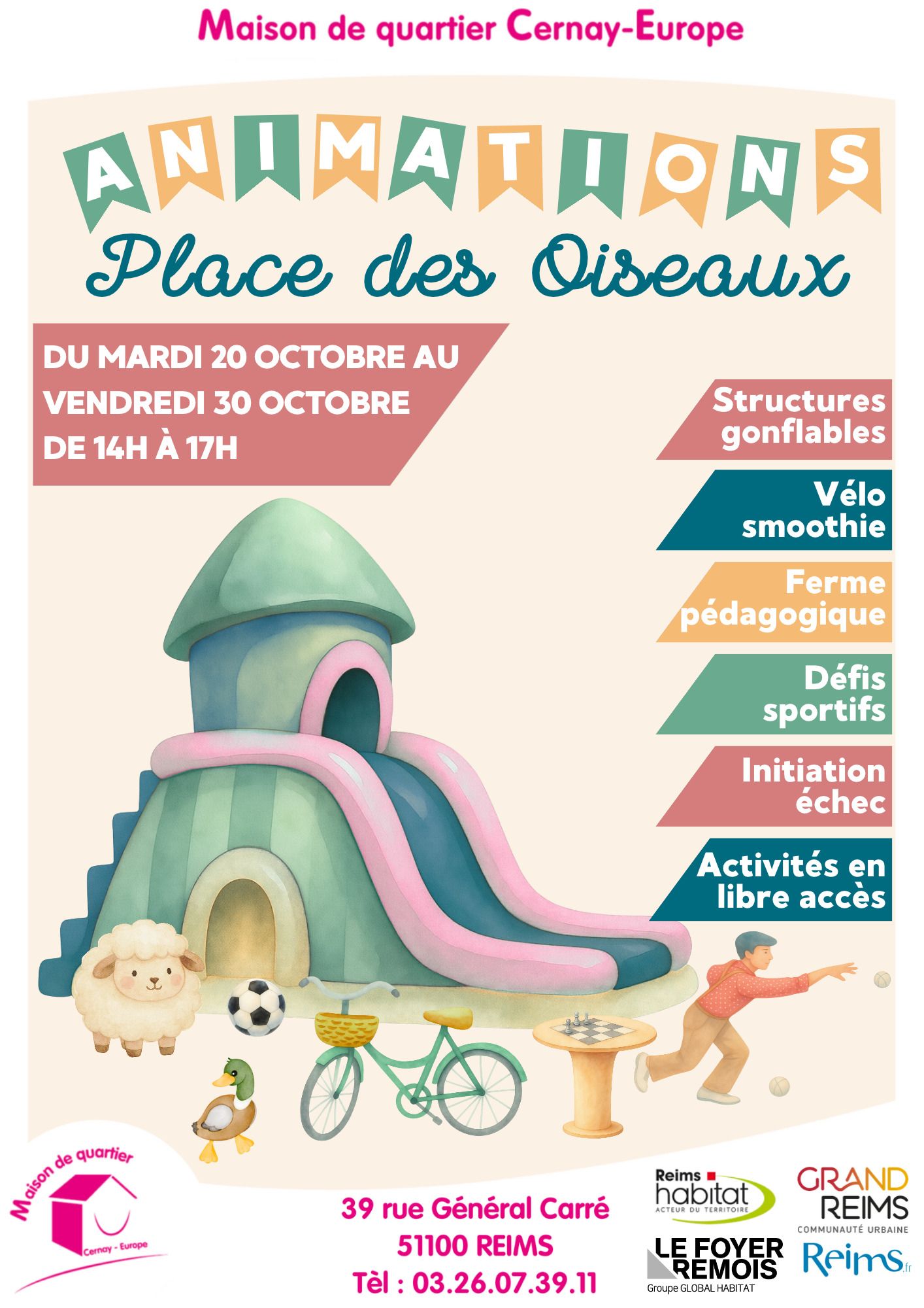 Animations Place des Oiseaux