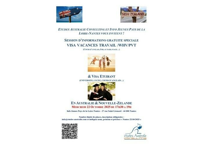 Australie / Nouvelle Zélande - Info Visa Vacances Travail pour les jeunes