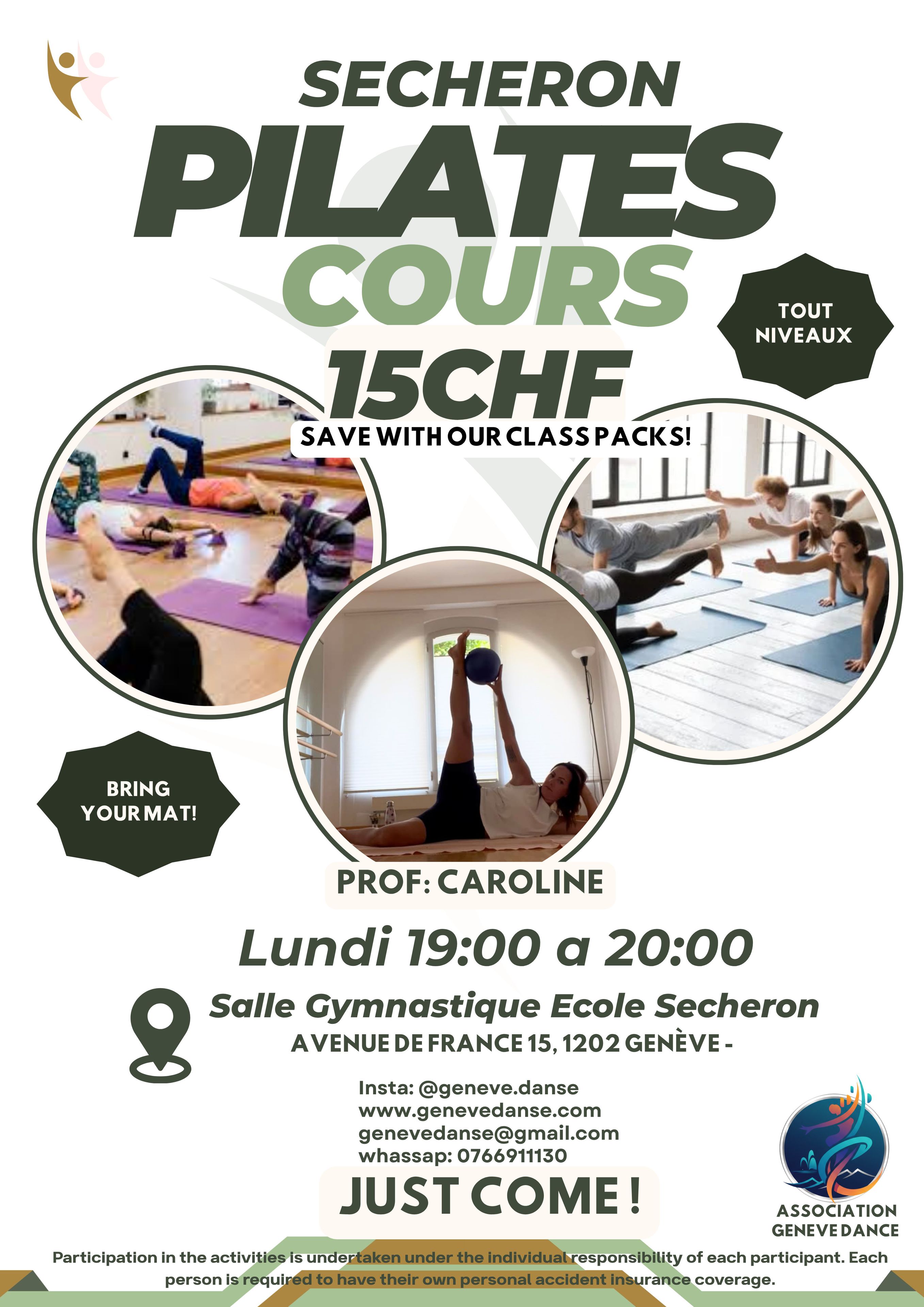 PILATES - 15frs - Sécheron