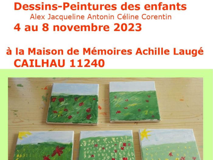 Exposition des dessins et peintures des enfants