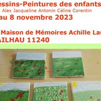 Exposition des dessins et peintures des enfants