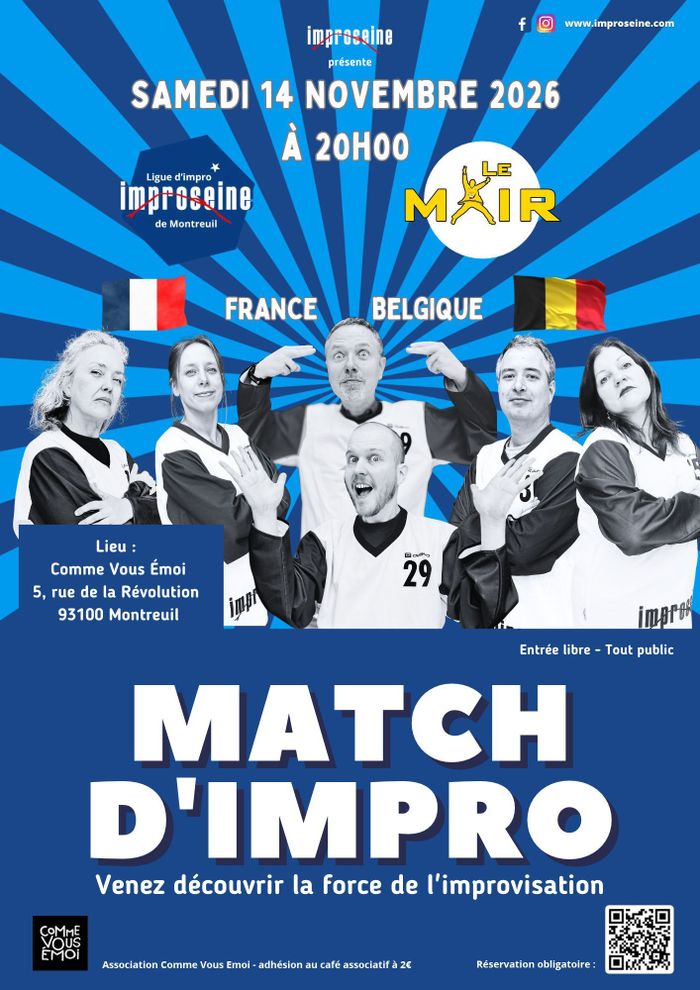 Match d'Improvisation Improseine x Belgique