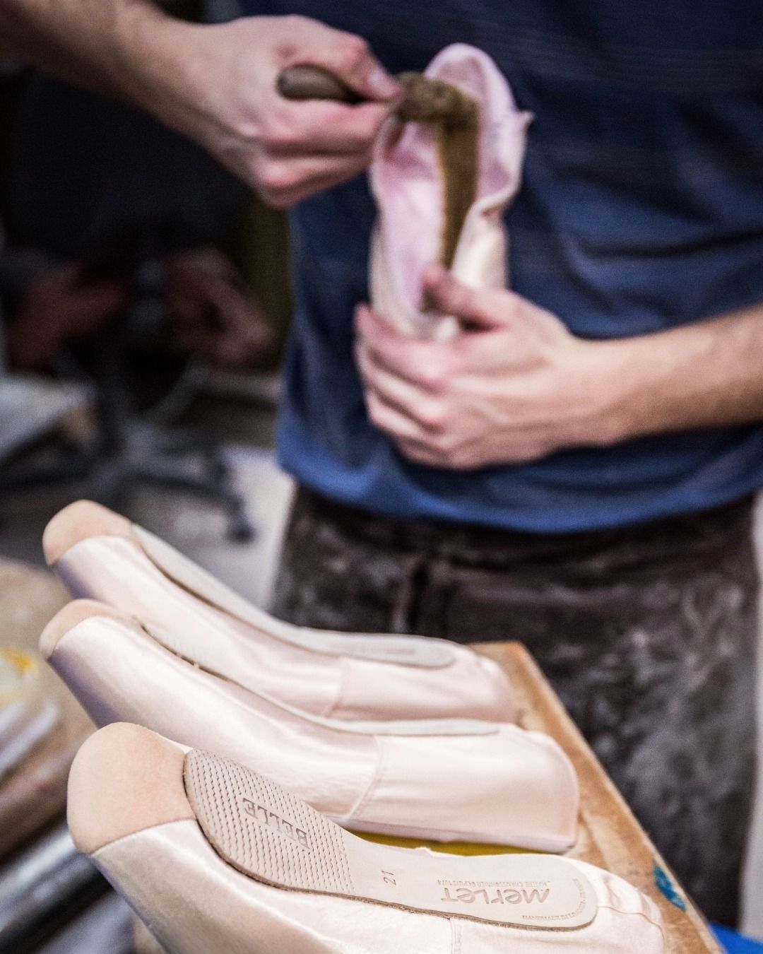 Dans les coulisses des chaussons de danse