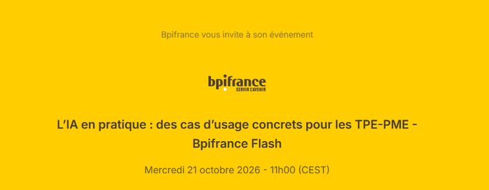 L’IA en pratique : des cas d’usage concrets pour les TPE-PME - Bpifrance Flash