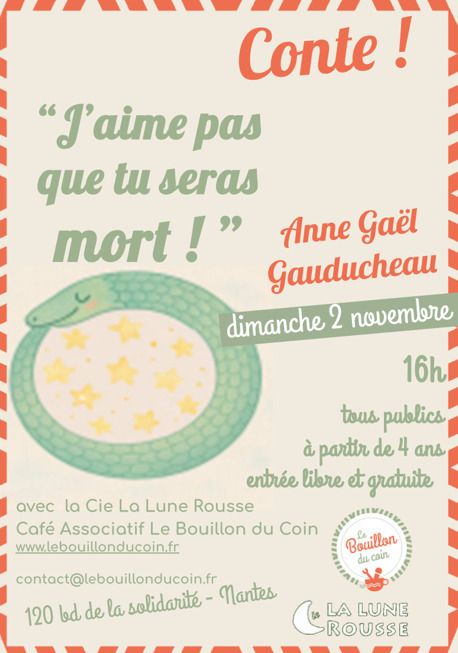 Contes ! « J’aime pas que tu seras mort »