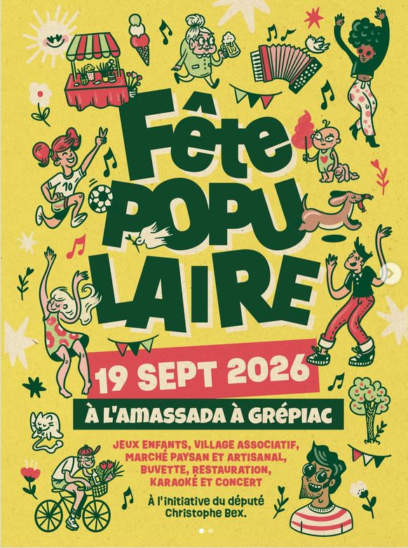 Stand de livres à la Fête Populaire de Grépiac