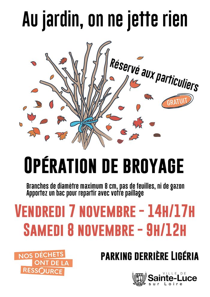 Broyage des déchets verts