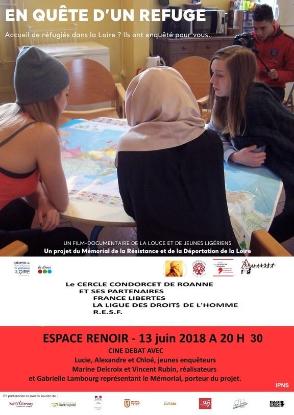 (CINE DEBAT) "EN QUETE D'UN REFUGE" Cercle Condorcet en partenariat