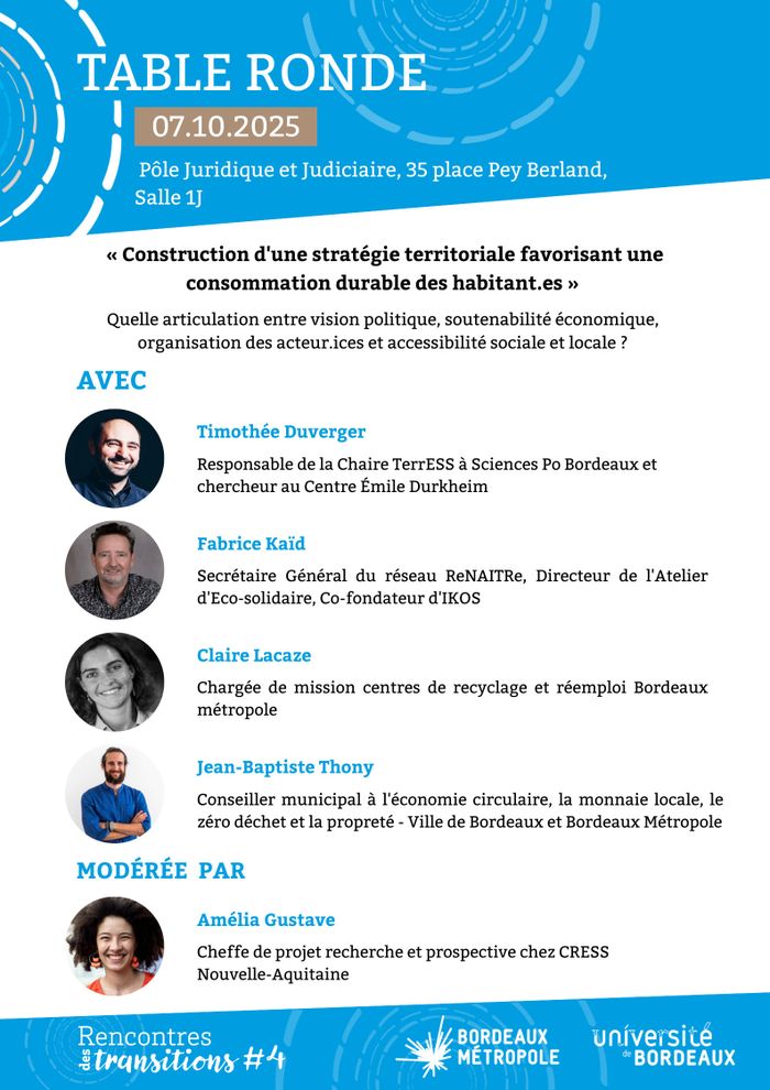 Table ronde consommation durable