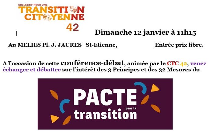 (Conférence-débat) Le Pacte pour la Transition