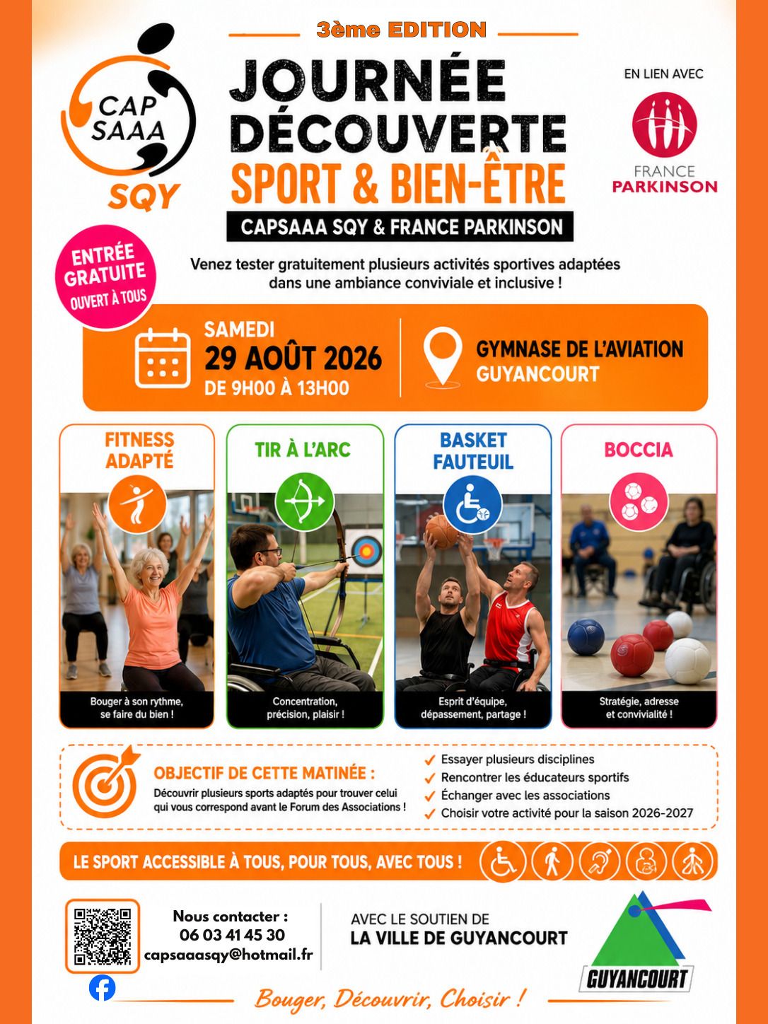 3ème édition : Journée découverte Sport & Bien-être avec CAPSAAA SQY