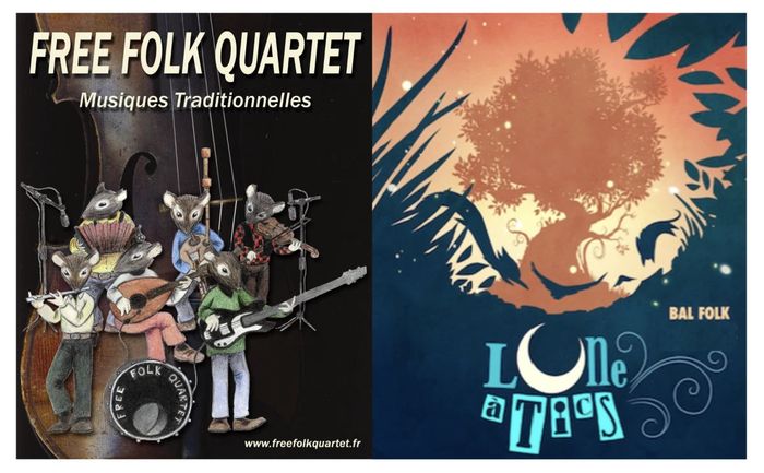 Affiche — Lune à Tics invite Le Free Folk Quartet