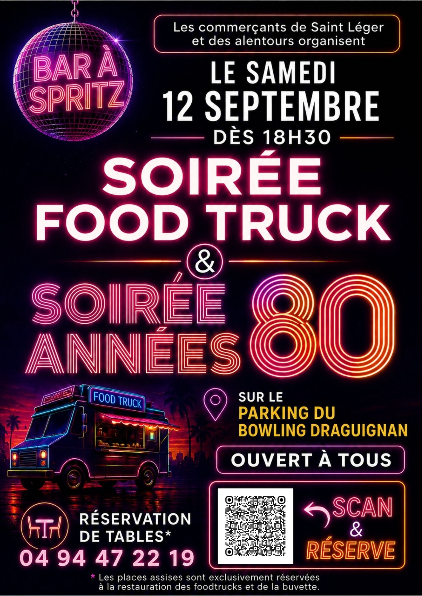 Soirée foodtrucks et années 80'