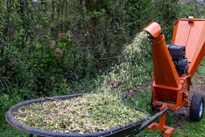 Plateforme de broyage des déchets végétaux