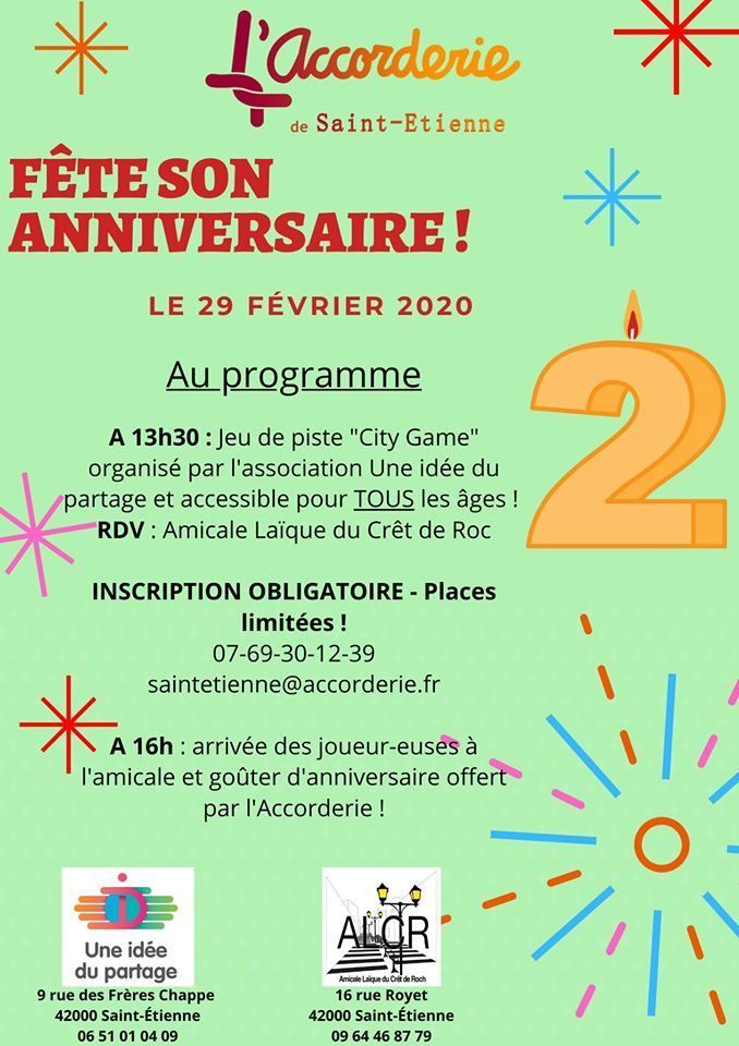 (fête) L'accorderie fête ses 2 ans