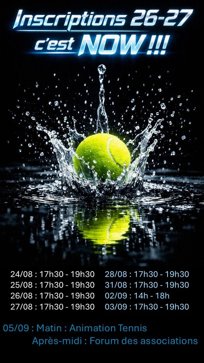 Tennis club de Castelnau d'Estrétefonds, inscrivez-vous !