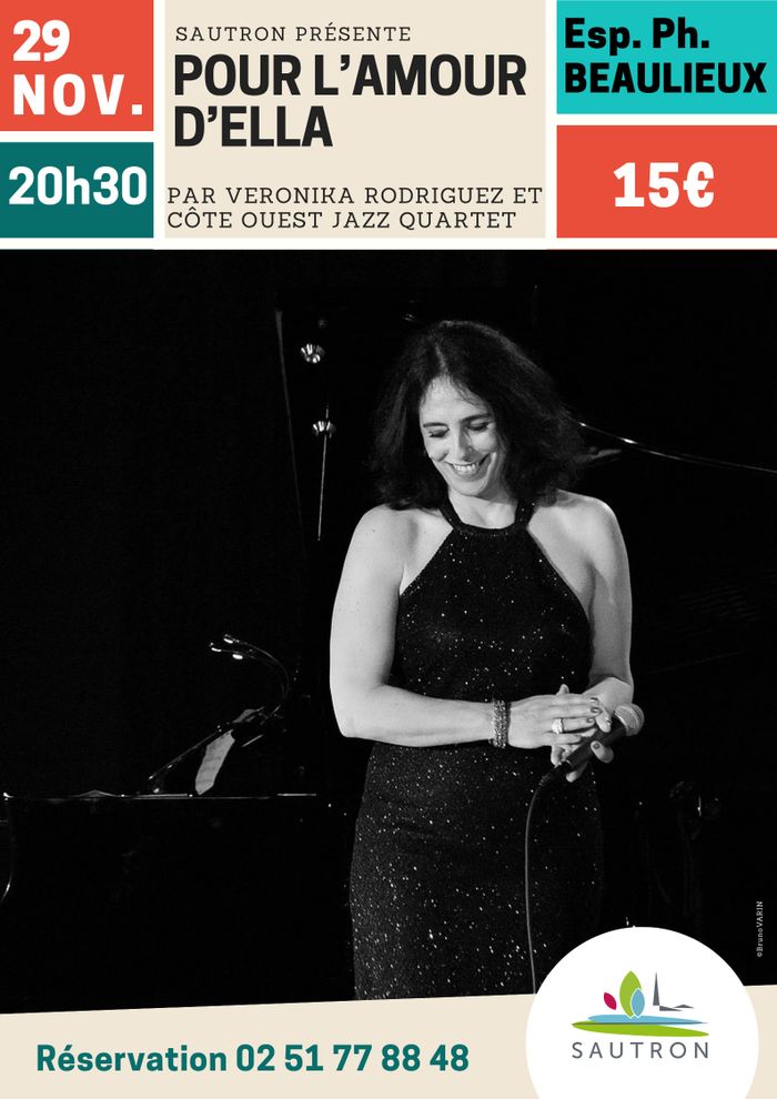 Concert "Pour l'amour d'Ella" avec le Côte Ouest Jazz quartet et Veronika RODRIGUEZ