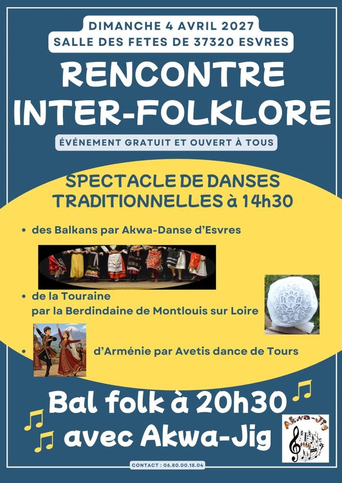 Affiche — Rencontre folklore et bal folk