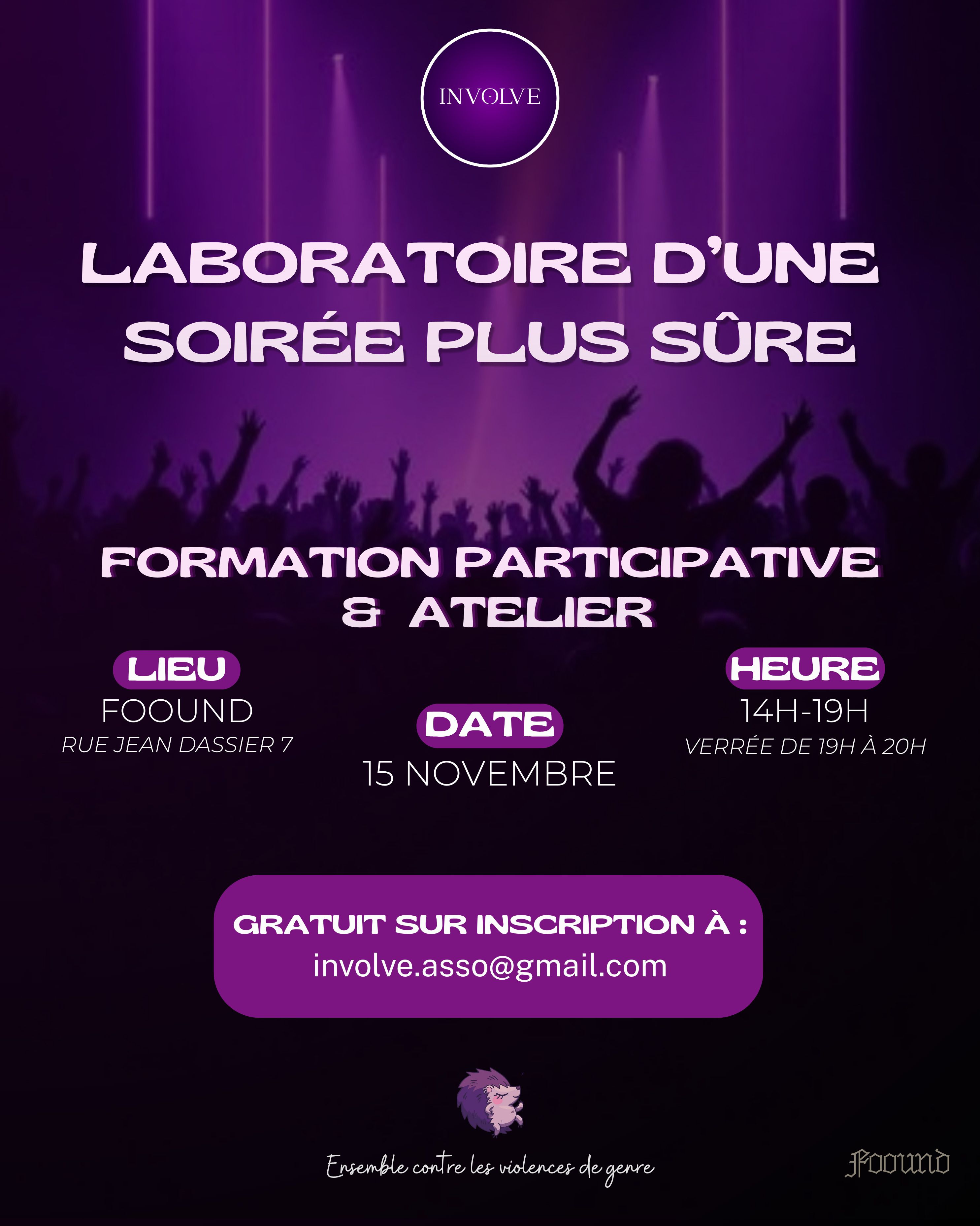 Le Laboratoire d'une soirée plus sûre - formation participative et atelier