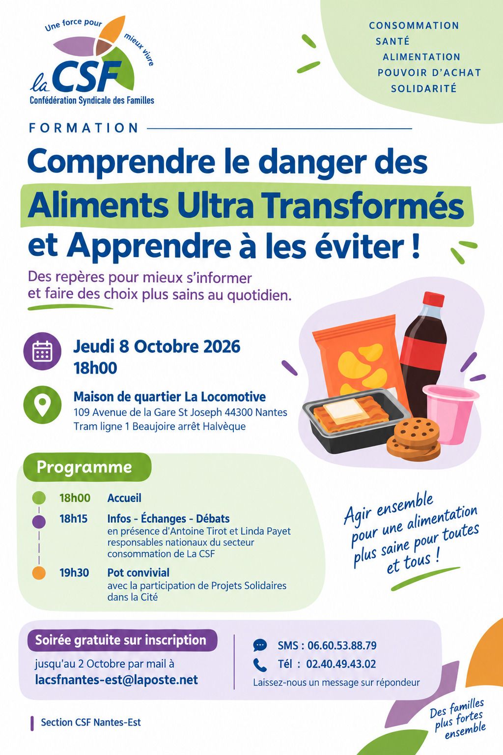 Comprendre le danger des aliments transformés et apprendre à les éviter - CSF