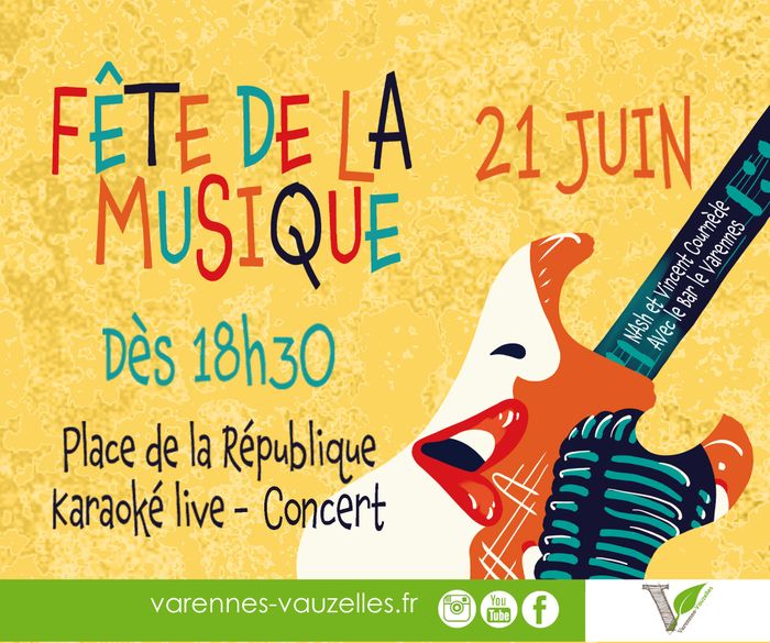Fête de la musique : évènement karaoké live avec Nash/Vincent Cournède