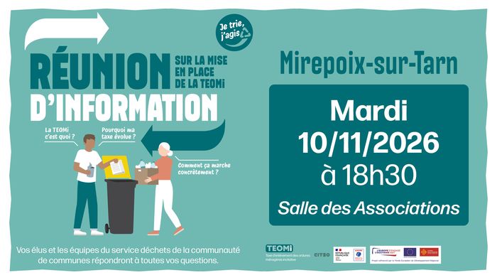 Réunion publique d'information TEOMi - Mirepoix-sur-Tarn