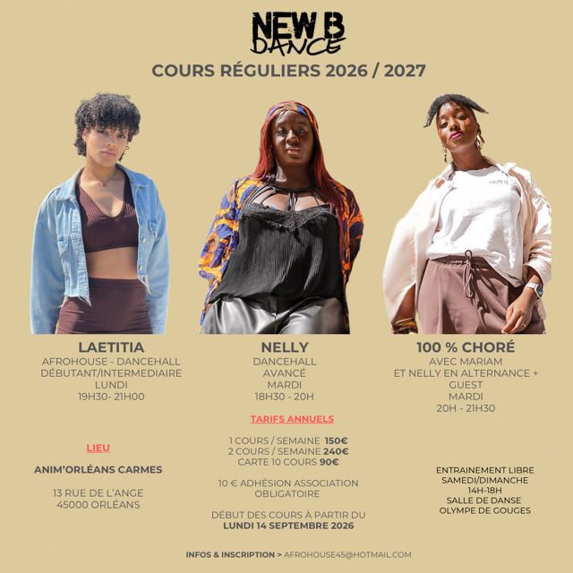 Cours de danse Dancehall, Afro, hip hop