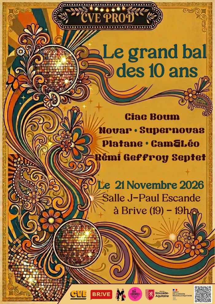 Affiche — Le grand bal des 10 ans de CVE