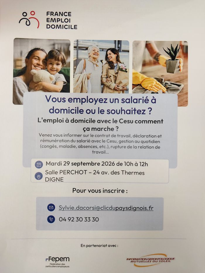 Réunion d'information sur le chèque emploi service CESU