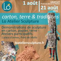 Sculpture carton, terre & traditions, 1er-21 août