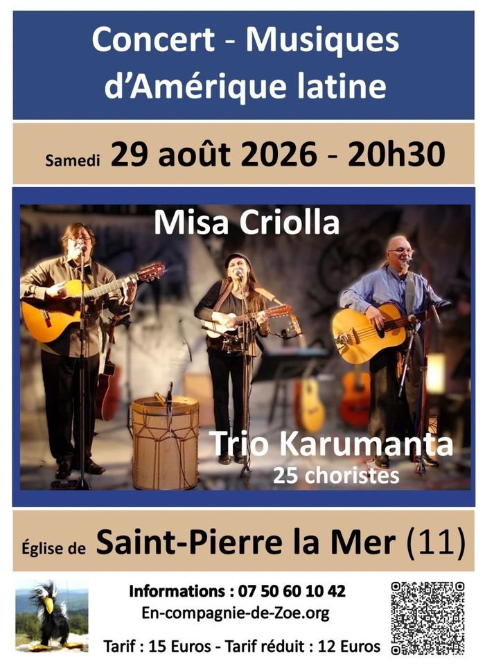 Affiche — Concert Musiques d'Amérique Latine