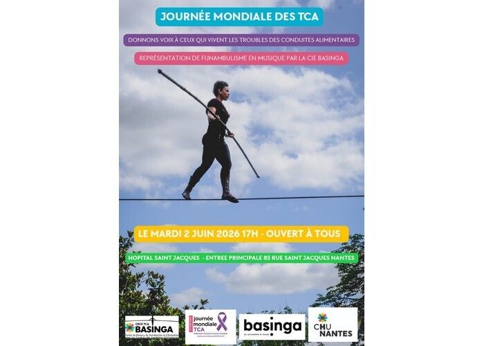 Funambulisme en musique par la Cie Basinga - Journée mondiale des TCA