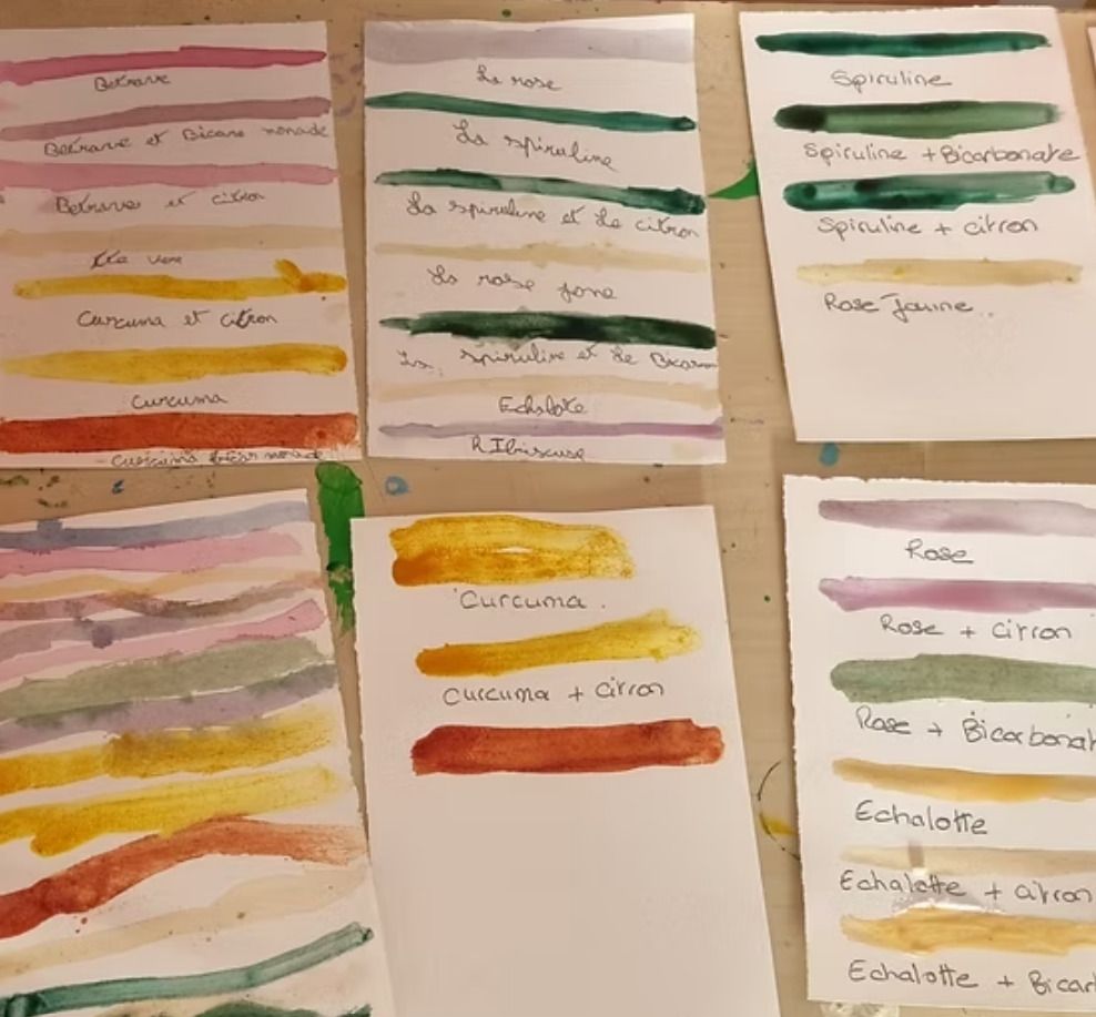 Atelier artistique : fabrication de peinture avec la tempera