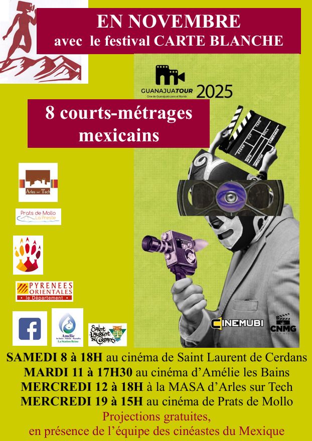 Carte Blanche et Guanajuatour 2025 - Projections de courts-métrages