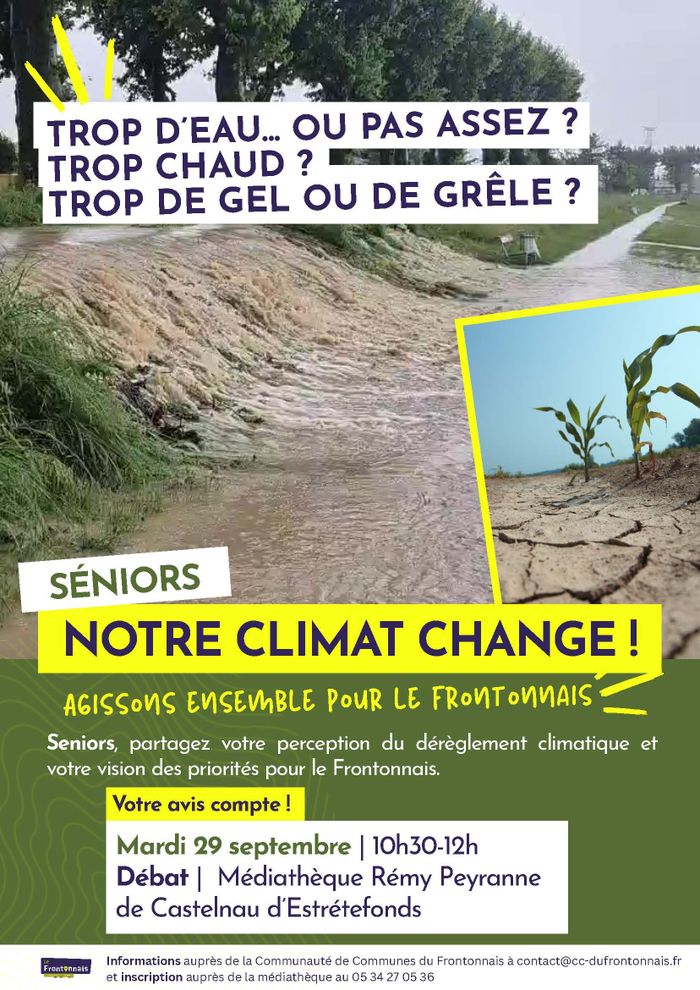Notre climat change ! Débat avec les seniors du Frontonnais